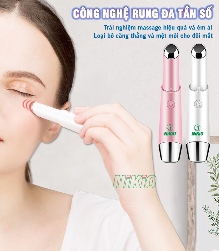 Máy massage đẹp da mắt rung tần số cao Nikio NK-115