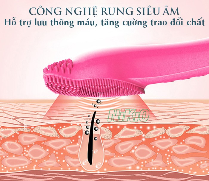 Máy massage rửa mặt cao cấp Nikio NK-120