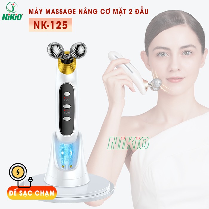 Máy massage nâng cơ mặt 2 đầu Nikio NK-125