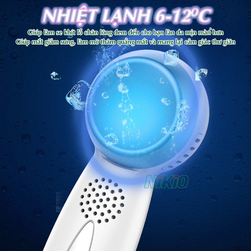 Máy massage mặt nóng lạnh điện di chức năng nhiệt lạnh Nikio NK-127