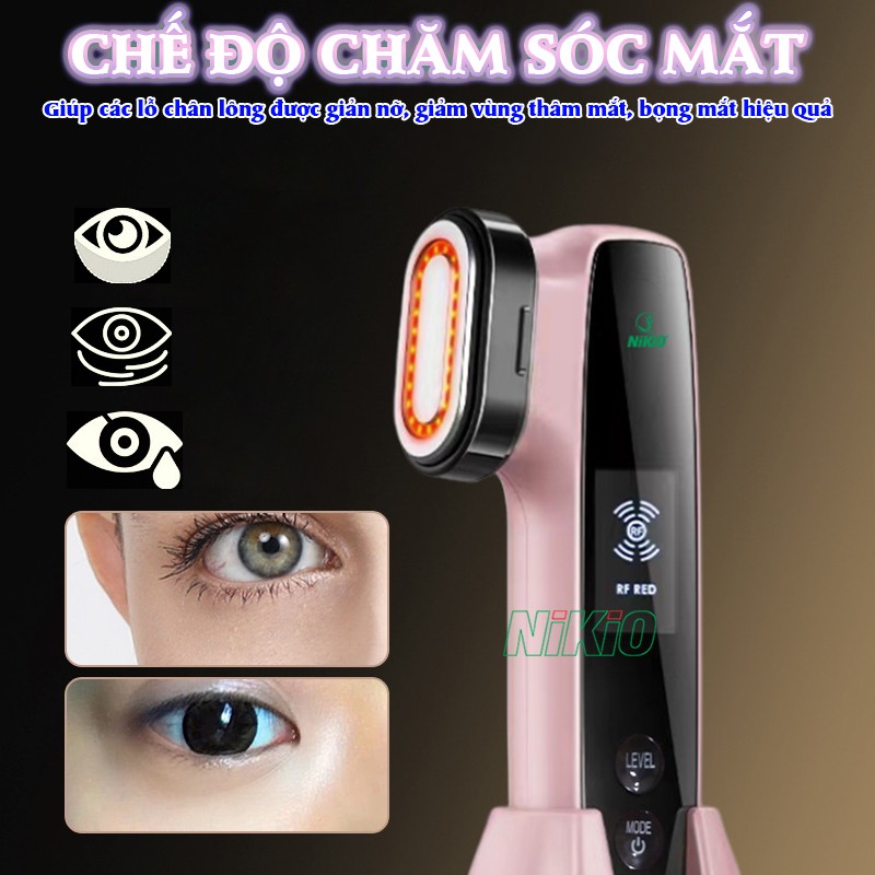 Máy massage mặt chế độ chăm sóc mắt Nikio NK-128