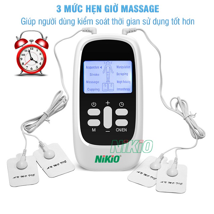 Máy massage xung điện 4 miếng dán Nikio NK-100