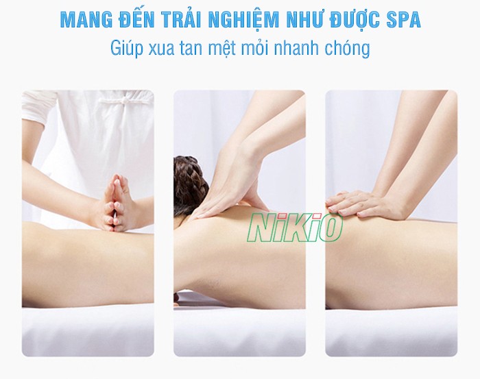 Máy massage xung điện trải nghiệm như spa Nikio NK-100