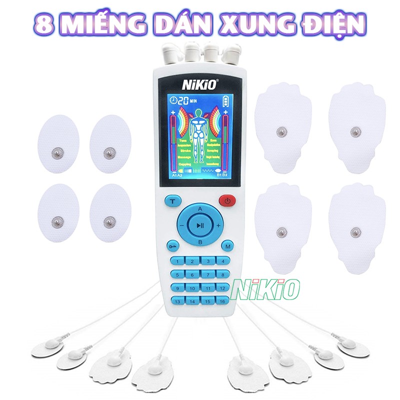 Máy massage xung điện 8 miếng dán Nikio NK-103A