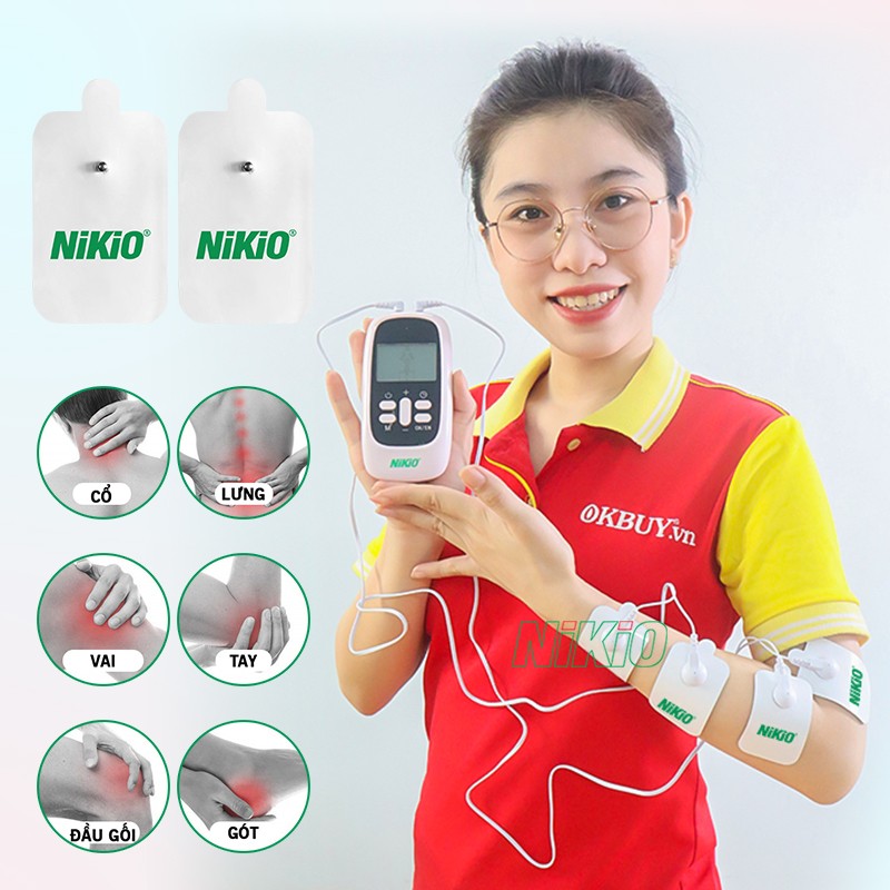 Combo 2 miếng dán xung điện Nikio nhiều ưu điểm