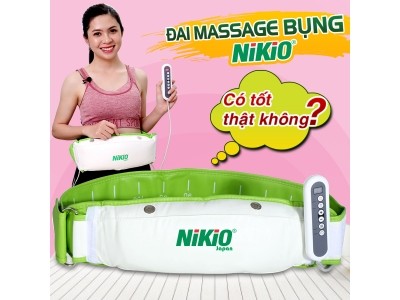 Máy massage bụng Nikio cho dáng chuẩn eo thon, không còn ngấn mỡ