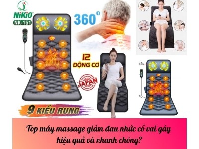 Top máy massage giảm đau nhức cổ vai gáy hiệu quả và nhanh chóng?