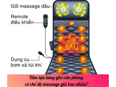 Tấm tựa lưng ghế văn phòng có chế độ massage giá bao nhiêu?