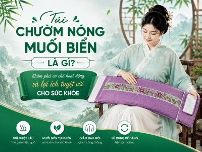 Túi chườm nóng muối biển là gì? Tìm hiểu cơ chế hoạt động và những lợi ích đối với sức khỏe người dùng