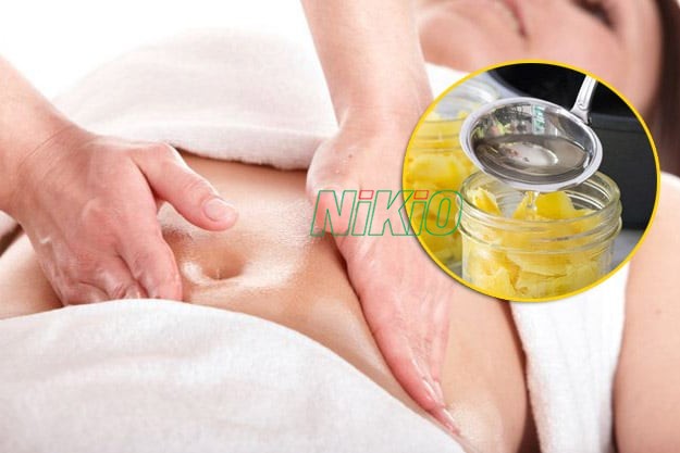 Massage bụng bằng tinh dầu bưởi trong 30 phút giúp tan mỡ dưới bụng 