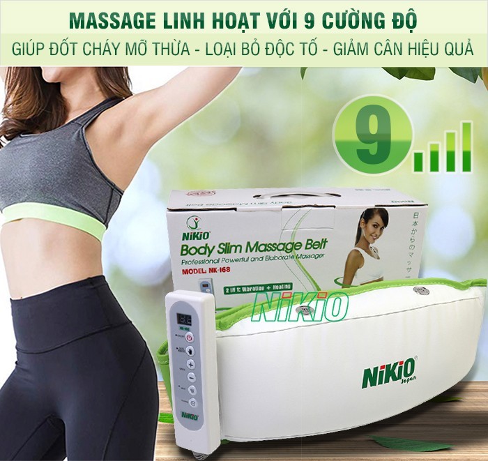 Máy massage bụng NIKIO NK-168 massage đánh tan mỡ bụng nhanh chóng rất được săn đón