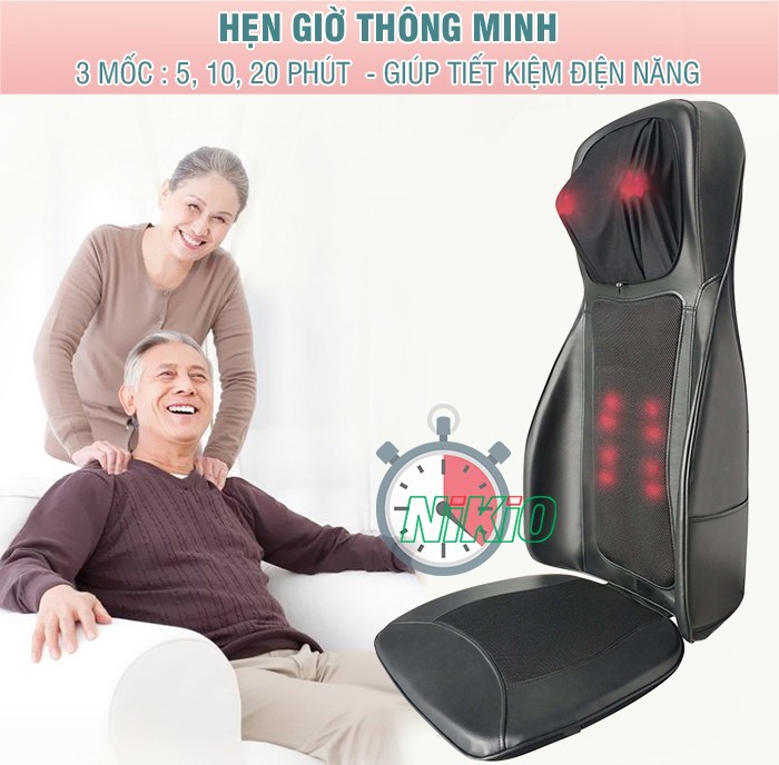 Máy Nikio NK-180 massage giảm bệnh thoát vị đĩa đệm tạo cảm giác êm ái 