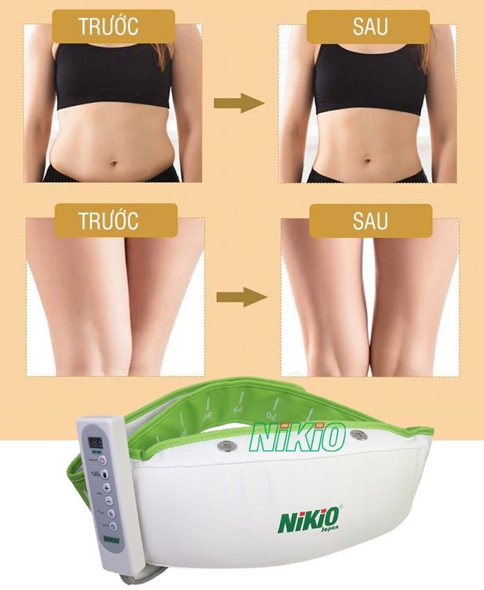Máy massage bụng NIKIO NK-168 có 9 cường độ xoa bóp đánh tan mỡ nhanh