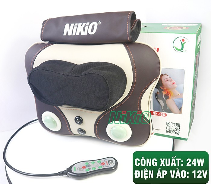 Máy massage cổ Nikio NK-136DC giúp cải thiện sức khỏe đặc trị đau vai gáy