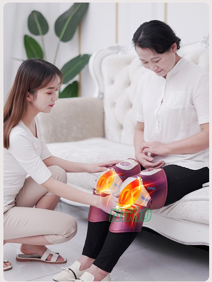 Máy massage đầu gối Nikio Nk - 185 làm ấm nhanh giúp trị liệu hiệu quả