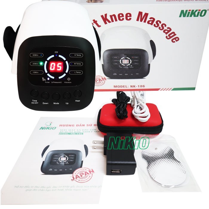 Máy massage đầu gối Nikio Nk - 186 hỗ trợ tuần hoàn máu và giảm đau nhanh 