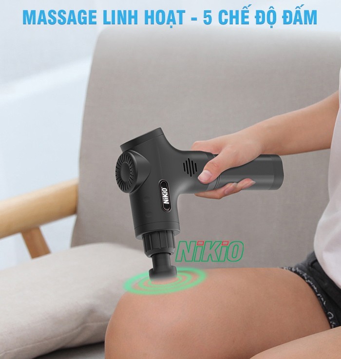 Máy massage Nikio Nk - 170B có động cơ mạnh mẽ điều trị đau nhức nhanh 