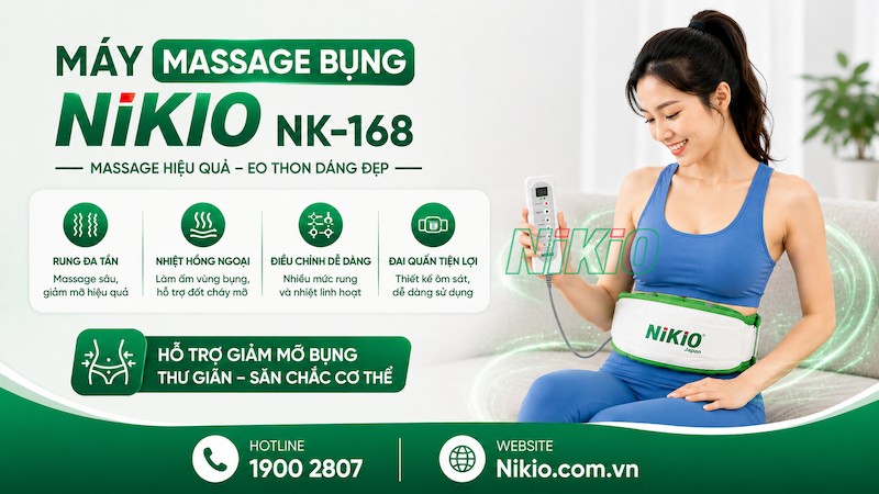 Máy massage bụng Nikio NK-168