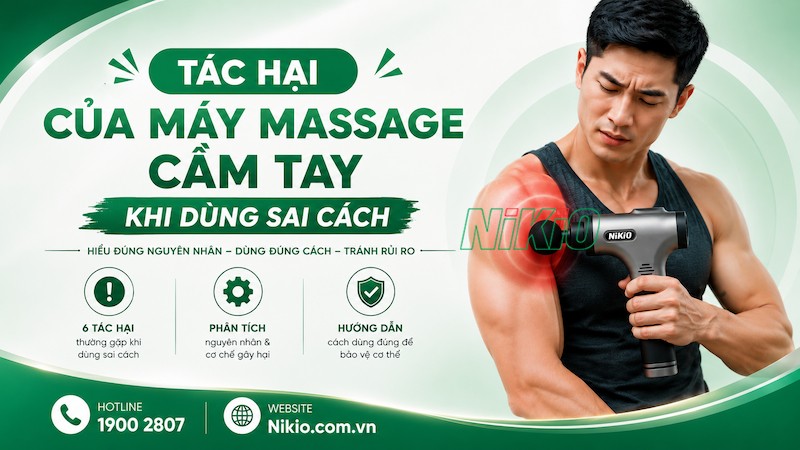 Tác hại của máy massage cầm tay khi dùng sai cách