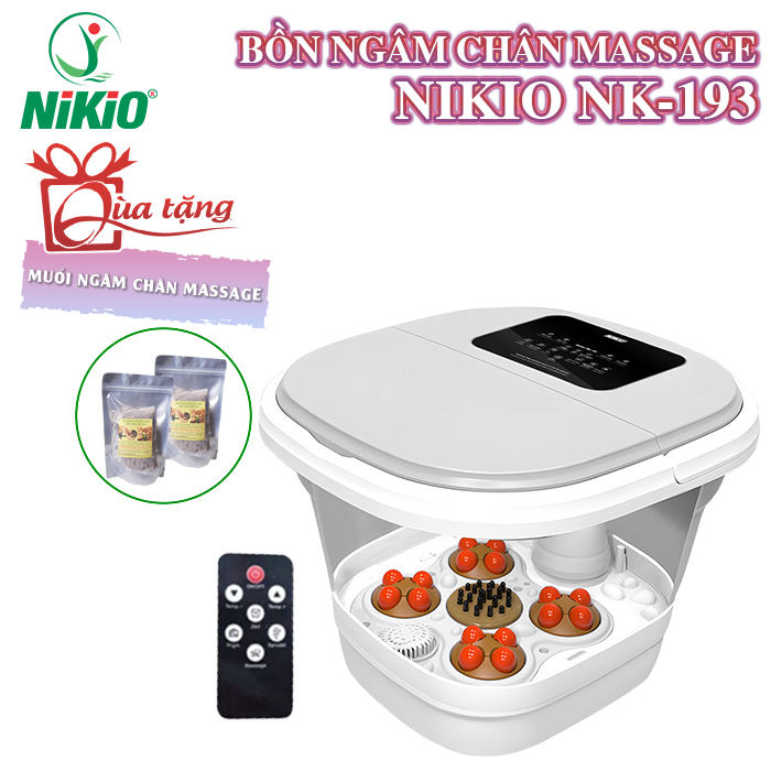 Bồn ngâm chân massage gấp gọn Nikio NK-193