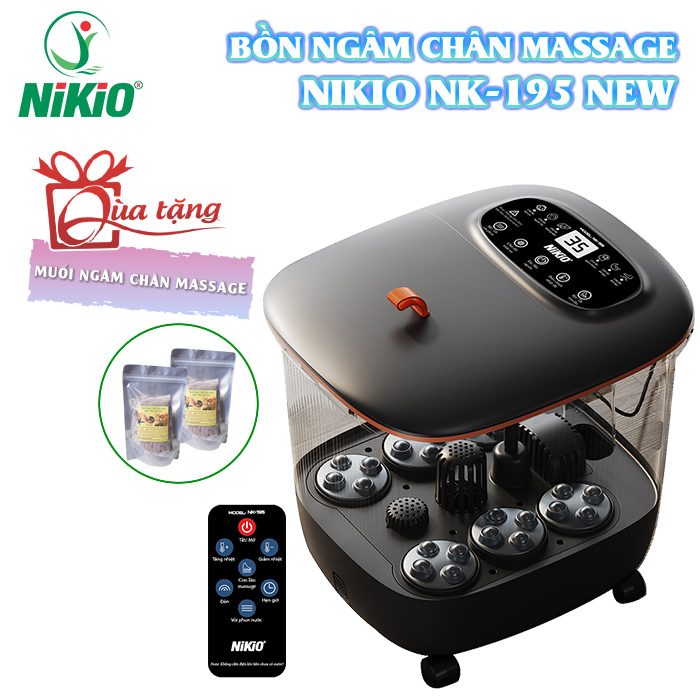 Bồn ngâm chân massage Nikio NK-195 New