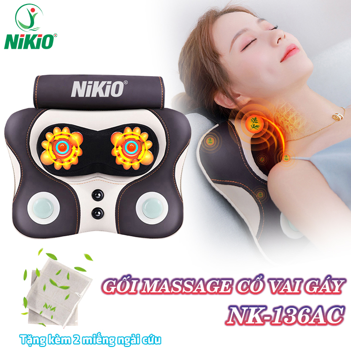 Máy massage lưng cổ vai gáy Nikio NK-136AC