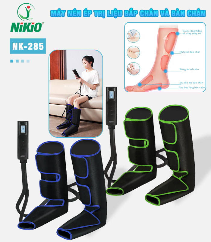 Máy nén ép trị liệu bắp chân và bàn chân Nikio NK-285