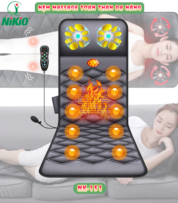 Nệm massage toàn thân Nikio NK-151
