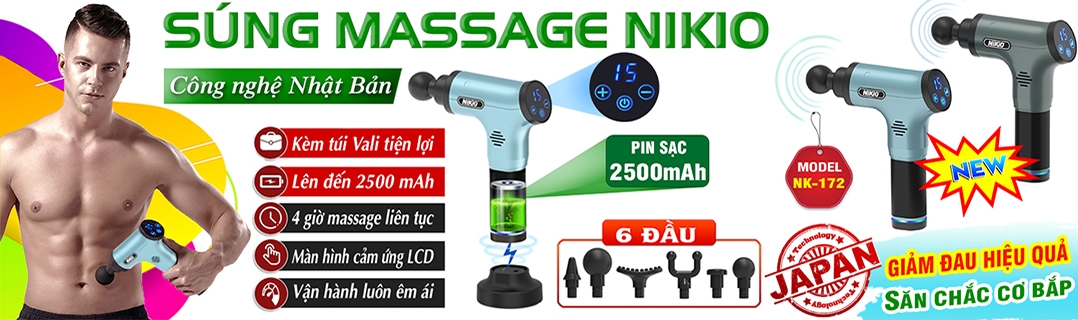 Súng massage cầm tay Nikio NK-172
