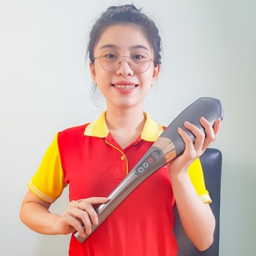 Video trải nghiệm máy massage cầm tay pin sạc cán tay cầm dài Nikio NK-177