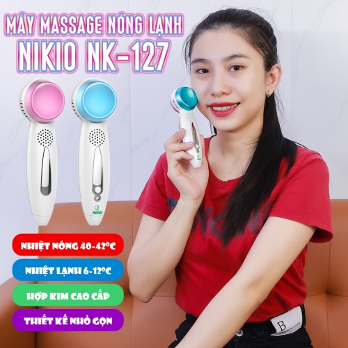 Video máy massage mặt nóng lạnh 2 đầu Nikio NK-127