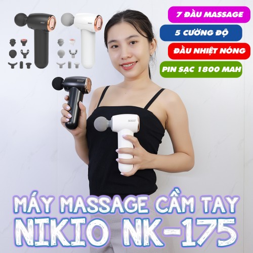 Video súng massage cầm tay mini Nikio NK-175
