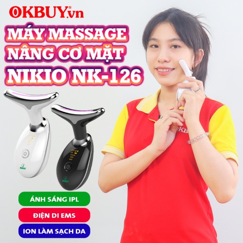 Giới thiệu máy massage nâng cơ mặt Nikio NK-126 - Nâng cơ, điện di EMS đẩy tinh chất, xóa nếp nhắn giúp trẻ hóa da