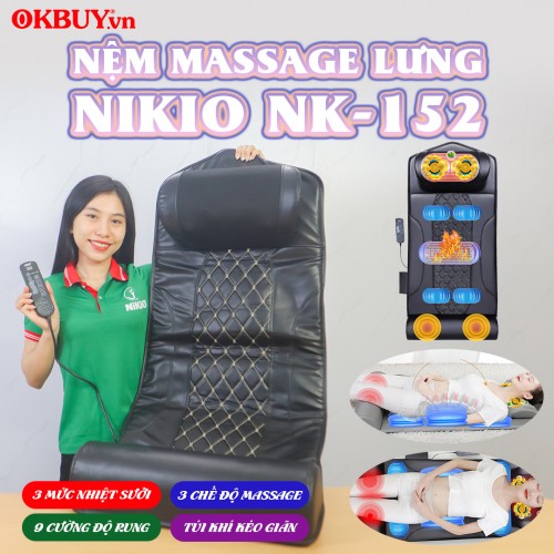 Video hướng dẫn sử dụng nệm massage toàn thân Nikio NK-152