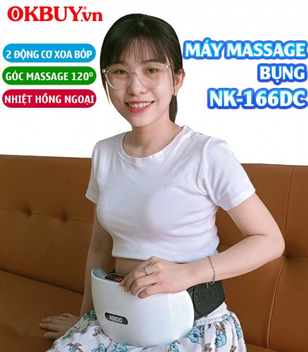 Video Máy massage bụng pin sạc Nikio NK-166DC - Công nghệ xoa bóp day ấn mới kết hợp nhiệt nóng và hồng ngoại