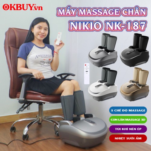 Video hướng dẫn sử dụng máy massage chân nén ép trị liệu suy giãn tĩnh mạch Nikio NK-187