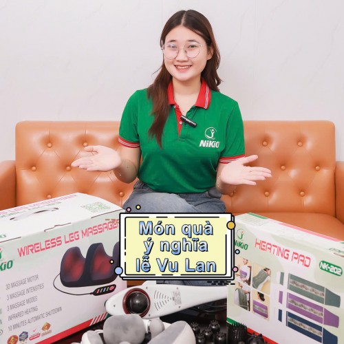 Máy massage Nikio - Món quà sức khỏe ý nghĩa ngày Vu Lan, trao yêu thương chân thành đến cha mẹ