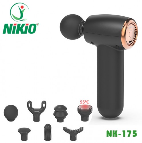 Video Súng massage cầm tay có đầu nóng mini Nikio NK-175, giải pháp cho những cơn đau nhức, mỏi cơ toàn thân